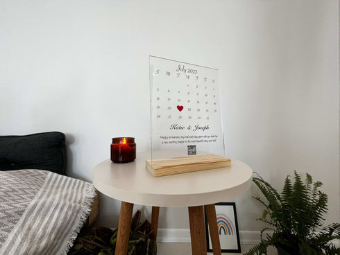 Calendar Anniversary Acrylic Plaque