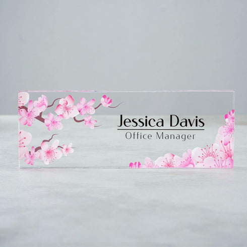Personalized Acrylic Name Plate Office Decor Custom Sign