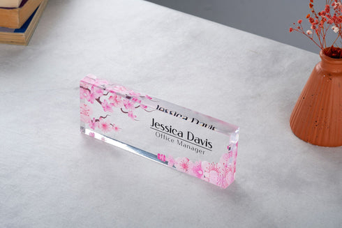Personalized Acrylic Name Plate Office Decor Custom Sign