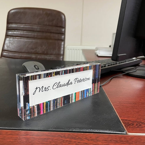 Personalized Acrylic Name Plate Office Decor Custom Sign