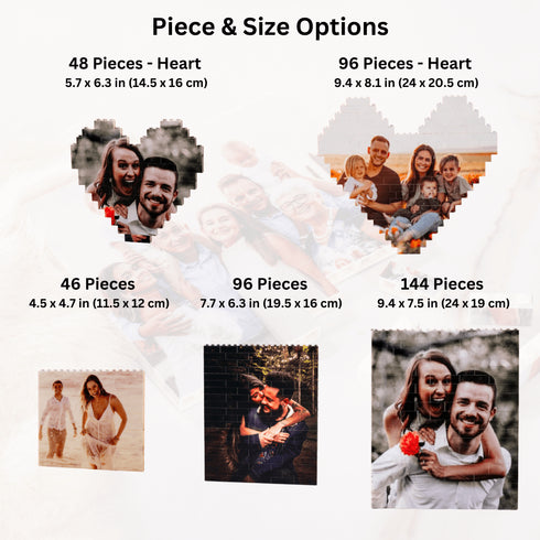 Custom Building Brick Personalized Photo Block Puzzle