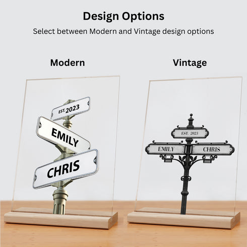 Street Sign Acrylic Plaque