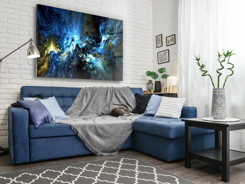 Mystic Sky Glass Wall Art Decor Glass Large Wall Art Glass Printing Abstract Wall Art