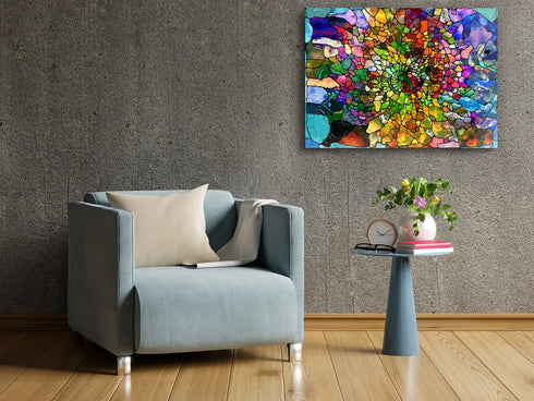 Glass Mosaic Wall Art Durable Glass Panel Glass Printing Decor Tempered Glass Art Gift Glass Wall Decor Large Wall Art Stepmom Gift